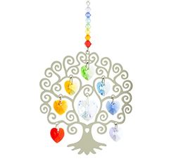 Tierra Zen CR53 Cristal Chakras Arbre de Vie, Feng Shui, Suncatcher, Fabricant d'arc-en-Ciel, Multicolore