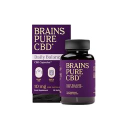 Brains Pure 280 mg CBD Softgels, Made in The UK