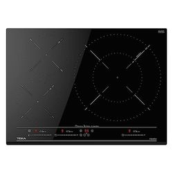 Teka IZC 53320 MSP - Placa de Inducción de 50 cm, Control Táctil MultiSlider, 3 Zonas de Cocinado, Función Power Plus y Stop & Go, Color Cristal Negro