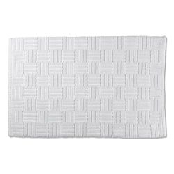 kela Tapis de Bain Leana (LBH 100 x 60 x .50 cm) LBH 100 x 60 x 50 cm Blanc Tapis de Bain Tapis de Bain Tapis de Douche Tapis de Bain