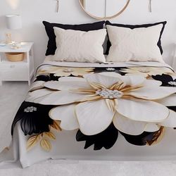 PETTI Artigiani Italiani Sprei voor eenpersoonsbed, lente, zomer, lichte deken, eenpersoonsbed, beddengoed, bloemen-keramiek, 100% Made in Italy