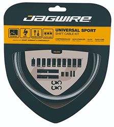 Jagwire 2X Sport Shift Kit Gaines et câbles de dérailleur Adulte Unisexe, Argent, Taille Unique