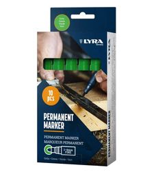 Marqueur indélébile mm.1 LYRA/4 Vert (Lot de 10)] [LYRA2