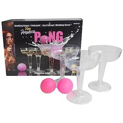 Amscan - Drinkspel Prosecco Pong, 12 bekers, 3 ballen, drinkspellen, gezelschapsspel