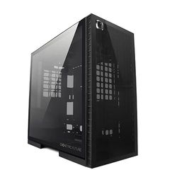 Geometric Future M6 Cezanne Mid Tower, Carcasa de PC, diseño de Canal de Aire Vertical, Soporte para E-ATX de 12" x 11", radiador 360, Soporte de GPU Vertical, Color Negro, GEO-M6-CEB