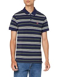 Levi's Housemark Polo, T-shirt Uomo, Bianco (Skipper Peacoat), XS