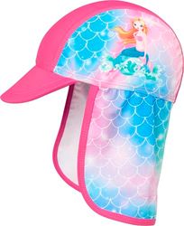 Playshoes Cappello Di Protezione Uv, Copricapo con cuffia da piscina Unisex - Bambini e ragazzi, Sirena, 51