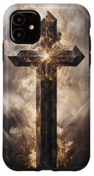 Gothic Cross Grunge Aesthetic Y2k Goth Christian Case for iPhone 11