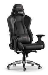 AKRacing Gaming Chair Silla para Videojuegos, Piel sintética de Poliuretano, Master Premium Carbon/Negro, Normal