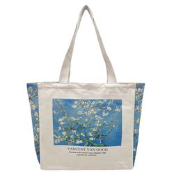 BROADREAM Draagtas, Draagtassen Dames, Boodschappentas, Schoudertas Stoffen Tas, Katoenen Tas, Jute Tas, Met Vintage Print, Canvas Tote Bag om te winkelen School