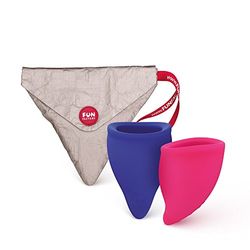 FUN FACTORY Menstrual Cup Fun Cup Explore Kit Pink and Ultramarine