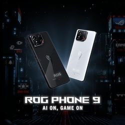ASUS ROG Phone 9, EU Official, Phantom Black, 12GB RAM 512GB Storage, Snapdragon 8 Elite, 6.78" 185Hz AMOLED, Sony Lytia 700: 50 MP Camera