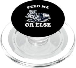 Feed Me Or Else Cat Plant Kitten Plants Cat Lover PopSockets PopGrip for MagSafe