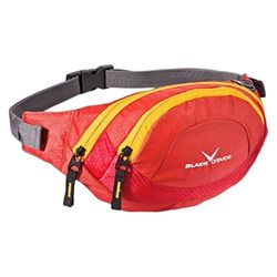 BLACK CREVICE Sac Ceinture I Sac Banane Hommes & Femmes I Ceinture réglable I Dos rembourré I Sac Ceinture avec 2 Poches à Fermeture éclair I Sac Banane Sport en 4 Couleurs