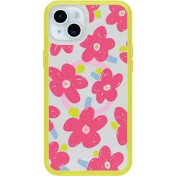 OtterBox Cover per Apple iPhone 15 Plus/iPhone 14 Plus Symmetry Clear MagSafe, resistente a shock e cadute fino; sottile, testata 3x norme MIL-STD 810G, Whimsy Bloom
