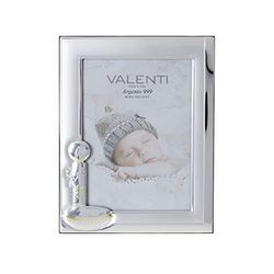 Valenti&Co Fotolijst van zilver, 13 x 18 cm, ideaal als cadeau-idee voor feesten, als doop van een kind.
