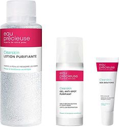 Mon Kit S.O.S Eau Précieuse - Mes alliés quotidiens pour peau à tendance acnéique - Lotion purifiante + Gel Anti-spot purifiant + SOS Boutons - Les essentiels pour prendre soin de ma peau