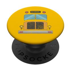 Disfraz de Halloween divertido y perezoso de simulación que soy un autobús escolar PopSockets PopGrip Adhesivo