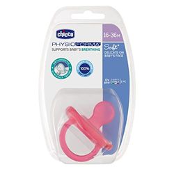 Chicco Physio Soft Sucette en Silicone, Rose, fille 12 Mois+