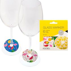 Koala Spain (144 Count) Reusable Cup Markers, Flamingo Print