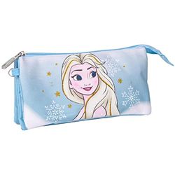 CERDÁ LIFE'S LITTLE MOMENTS Unisex Kid's Frozen Triple Compartment Pencil Case, Multicolor, Standard