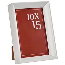 Photo Frame White Plastic Glass (12.2 x 3.5 x 17.3 cm)