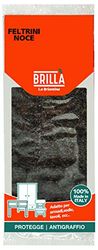 La Briantina Feutrine Grande Autocollant Carré pour Meubles, Protection Chaises Arbres et Sols Couleur Noyer, 6 x 10 cm