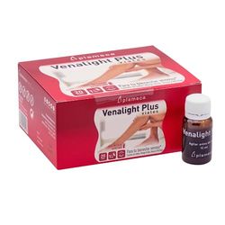 PLAMECA - Venalight Plus 20 Viales bebibles, Favorece el Bienestar Venoso y la Salud Cardiovascular, Incluye Vitamina C, Vid Roja, Mango Verde, y Castaño de indias, sin Gluten o Lactosa
