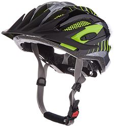 ALPINA Unisex - Barn, FB JR. 2.0 Cykelhjälm, black-steelgrey-neon, 50-55 cm