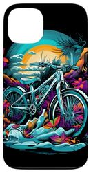 Oldschool Mountain Biking Sport in bicicletta Custodia per iPhone 13