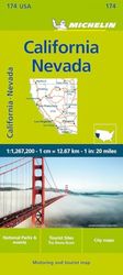 Michelin Californien Nevada 1 : 1 267.200: Road and Tourist Map