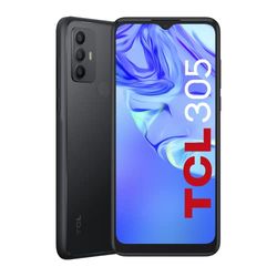 TCL 305 - Smartphone Dual Sim, Display 6.52" HD+, 32 GB, 2GB RAM, Tripla Camera, Android 11, Batteria 5000 mAh, Space Gray [Italia]