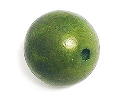 INNSPIRO Cuenta madera bola verde diam. 25mm. 100u. Aprox.