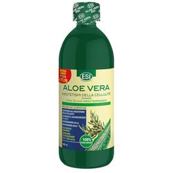 ESI - Aloe Vera Cellulite, Integratore Alimentare con Olivo e Centella Asiatica, Gusto Limone, Aiuta a Contrastare gli Inestetismi, Favorisce il Microcircolo, Senza Glutine e Vegan, 500 ml