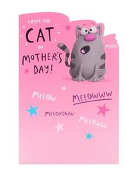 UK Greetings Moederdagkaart van de kat - grappig cartoonontwerp