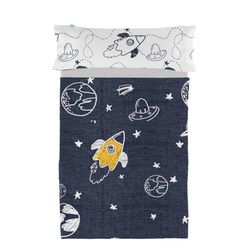 HappyFriday Mr Fox Starspace lakanset flerfärgad 105-säng 2 delars säng