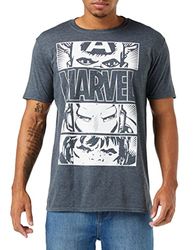 MARVEL Herrhjälte ögon ljus t-shirt