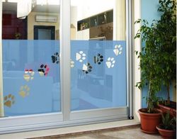 mantiburi privacy privacy afbeelding nr. 87 pootjes I 90x40cm / 738 Offshore Blue