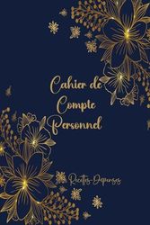 Cahier De Compte Personnel: Carnet pour Gérer votre dépenses mensuelles et gestion du budget familial-04