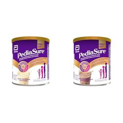 PediaSure Shake Vanille & Chocolat 400g - Complément Alimentaire pour Enfants avec Multivitamines et Minéraux, Protéines et Oméga 3 et 6 - À partir de 1 an - 1x Vanille 400g + 1x Chocolat 400g