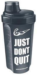 IronMaxx Eiweiß Shaker - 700ml Anthrazit Matt Just Dont Quit | Étanche, sans BPA/DEHP, passe au lave-vaisselle | Avec bouchon à vis, tamis et mesure