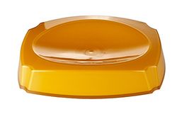 GRUND z22020314 Neon – Jabonera 14,4 x 10,4 x 3 cm Naranja Accesorios, acrílico, 14,4 x 10,4 x 3 cm