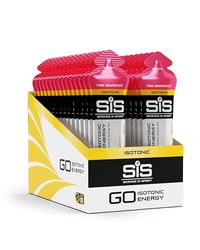 Science in Sport GO Isotonic Energy Gel 30x60ml Pomelo rosa, Vegano - Formulación isotónica con 22g de carbohidratos, Buen aporte de energía, Alternativa ideal a las bebidas isotónicas