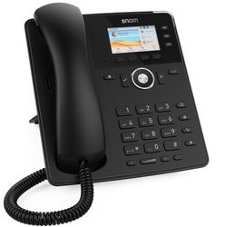 Snom D717 TéLéPhone Fixe sans Fil - ÉCran Couleur TFT 2,7-3 Touches Programmables - Port USB - Capteur Luminosité - Disponible en Noir Et Blanc - IDÉal pour Bureau Et Réception