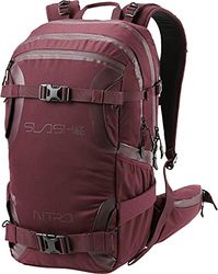 Nitro Unisex Slash 25 Pro snowboard ryggsäck, tureryggsäck, Wine Unic, 25 L, Modern