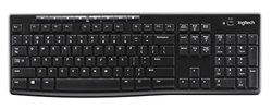 Logitech K270 Tastiera Wireless per Windows, Layout Tedesco QWERTZ - Nero