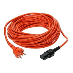 Nilfisk Câble d'alimentation pour aspirateur Industriel (Longueur 15 m, câble Amovible, Couleur Orange, câble d'alimentation) 107402901