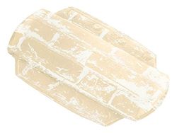 Kleine Wolke Wall Head rest, 32x 22 cm, Beige, PVC Foam, 32 x 22 x 3 cm