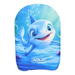AKTIVE Aqua Sport Simbräda för barn, 30 x 44,5 cm, blandad design med havsdjur, skum med hög densitet, för barn 3 år och uppåt, maxvikt 15 kg (62449)
