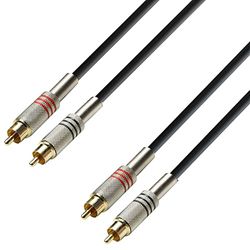 Adam Hall Cables 3 STAR TCC 0600 - Cavo Audio 2 x RCA maschio a 2 x RCA maschio 6 m